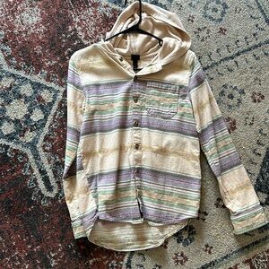 Boys XL long sleeve button -up shirt, never worn